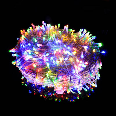 Outdoor led starry decorative light string engineering Street courtyard super bright color light high pressure waterproof led string light