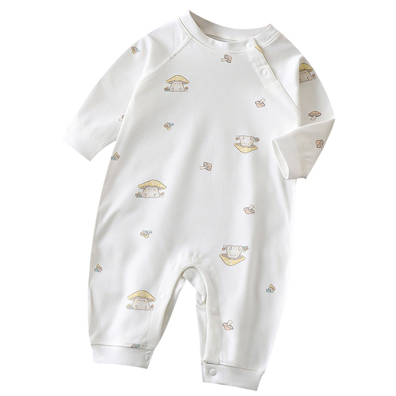 Baby Jumpsuit autumn and winter underwear spring and autumn pure cotton baby pajamas long sleeve romper boneless baby clothes Winter