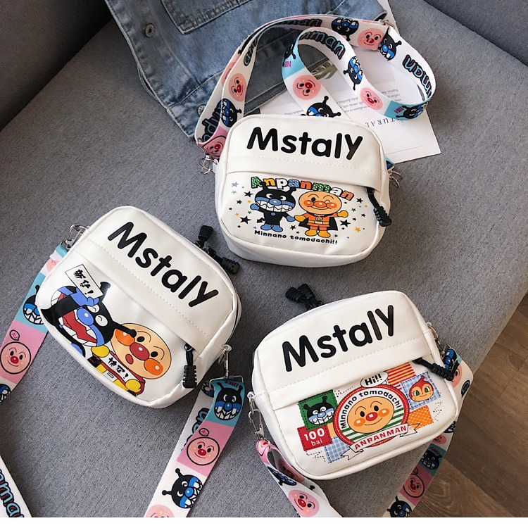 Cartoon Printed PU Mobile Phone Bag Women's 2023 Autumn Street Fashion Shoulder Crossbody Bag Fashionable All-match Crossbody Bag