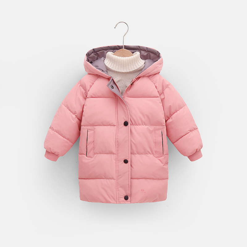 2022 children's down cotton-padded jacket winter clothing padded for boys and girls baby large children's clothing thick coat children's cotton-padded jacket a generation of hair