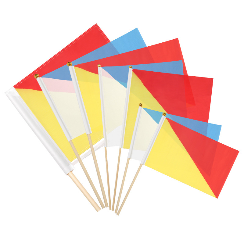 Large Military Training Plastic Pole Navy Command Flag Signal Flag Performance Flag Red Yellow Navy Flag Language Flag Equipment Exercise Flag