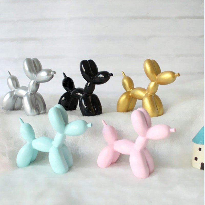 Resin Ball Dog Birthday Cake Decoration Baking Doll Children's Gift Dessert Party Decoration Props