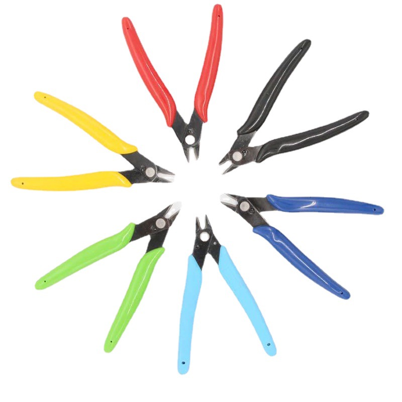Factory direct 170 cutting pliers water mouth pliers diagonal pliers industrial grade high carbon steel pointed nose pliers diagonal pliers small 5 inch