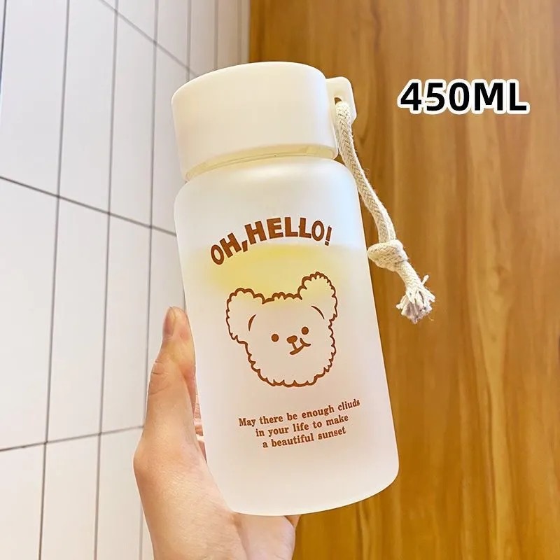 Korean version of plastic water cup Primary School students creative children's men's and women's drop-proof portable portable accompanying Cup advertising gifts LO