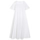 Short-Sleeved Nightgown Women's Summer Cotton Palace Style Elegant Lace Princess Pajamas Loose Large Size Soft Outwear Home Clothes