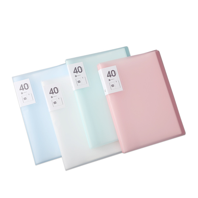 A4 data book transparent multi-layer loose-leaf folder student certificate paper storage book file pregnancy test score folder