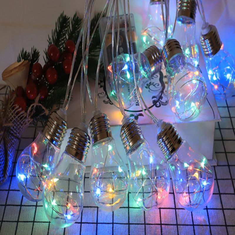 LED-copper wire light bulb light string solar light string outdoor garden garden light string Christmas decorative light string