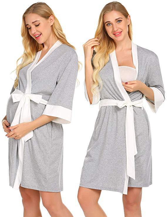 Cross-border Pregnant Women's Monthly Clothing Pure Cotton Maternal Pajamas Thin Postpartum Home Clothing Nursing Clothing Nursing Clothing Spring and Autumn Summer