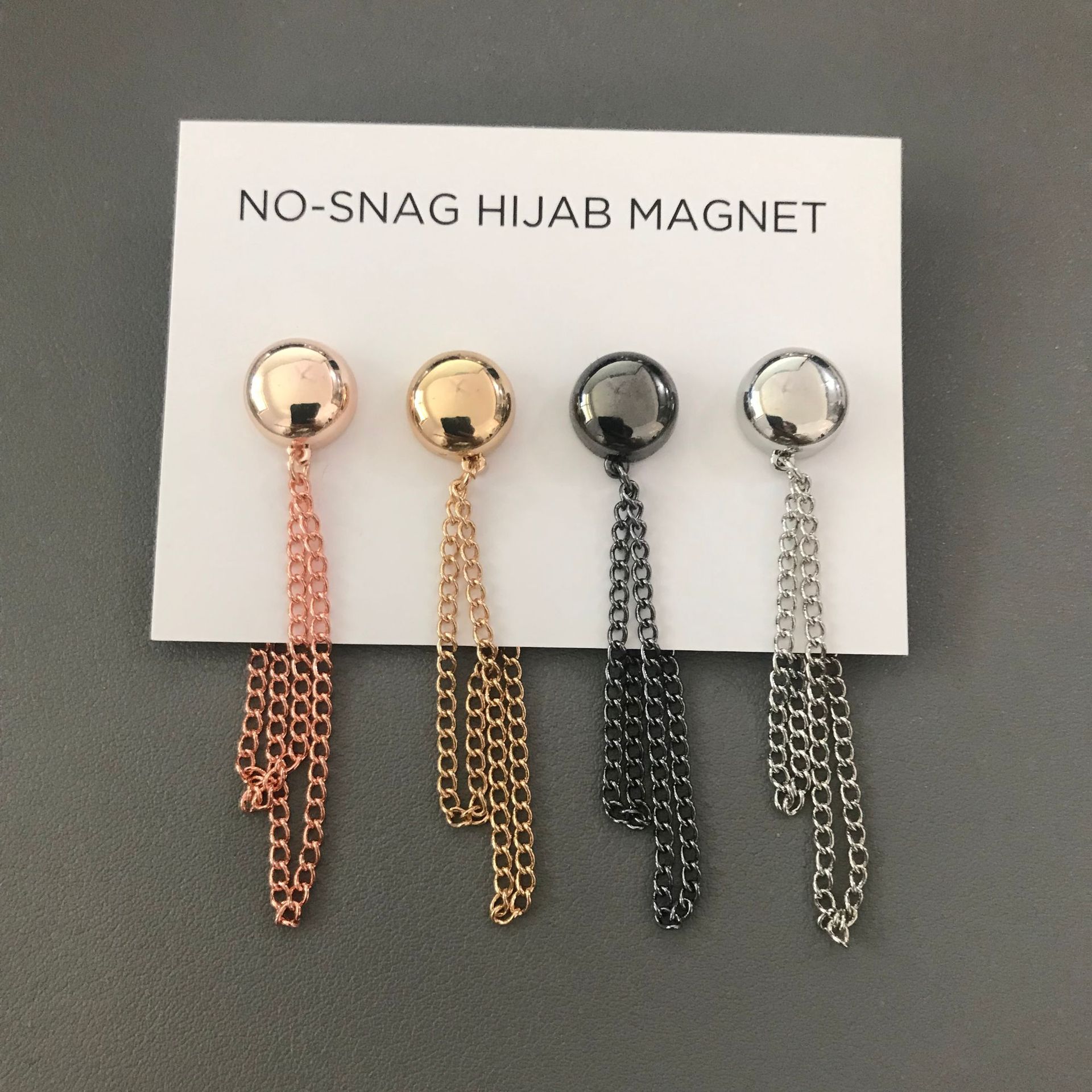New fashion round magnet chain decorative buckle magnet buckle scarf buckle wholesale a generation of hair