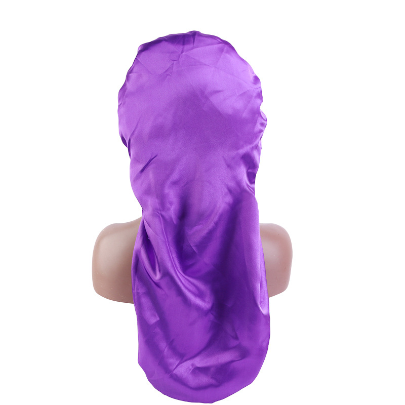 Long Tail Hood Adjustable Sintin Long Barrel Nightcap Women's Beauty Salon Home Hat Cross Border