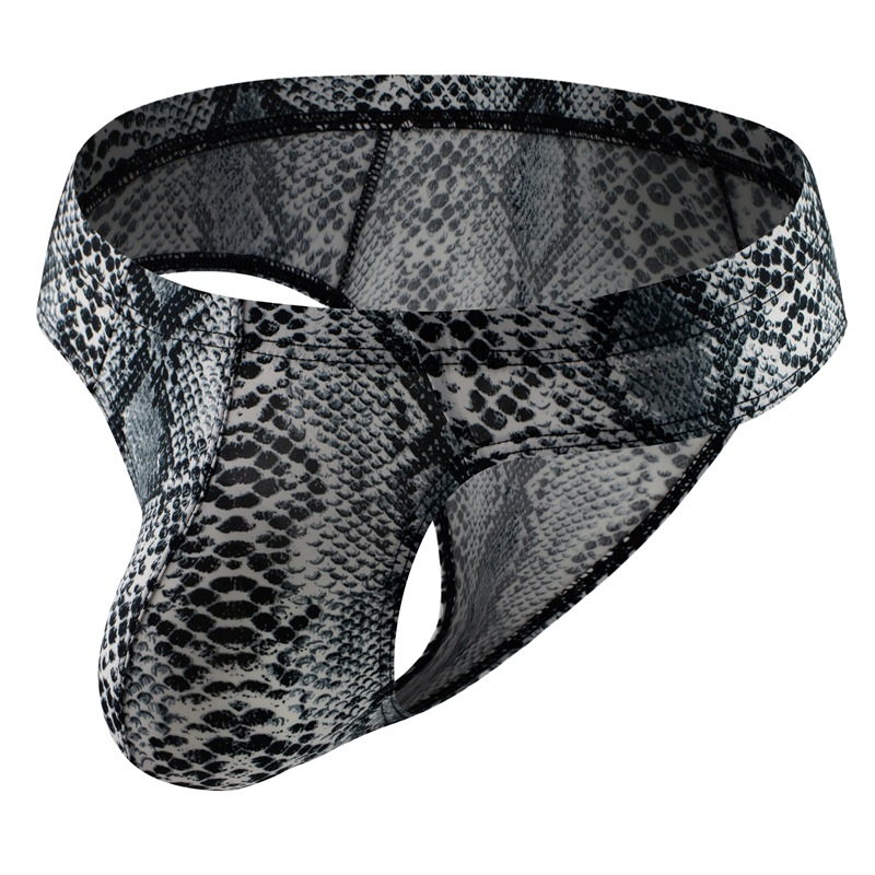 New men's triangle underwear bikini sexy low waist printing leopard snake print a generation of hair