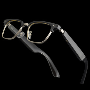 Versión de carga rápida real inalámbrico Bluetooth inteligente gafas anti-azul luz gafas marco aleación de titanio elástico bisagra fuerza cómodo kx22