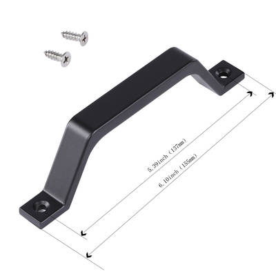 Simple installation barn door handle shift wooden door aluminum alloy die casting handle push pull aluminum alloy sliding door cabinet handle