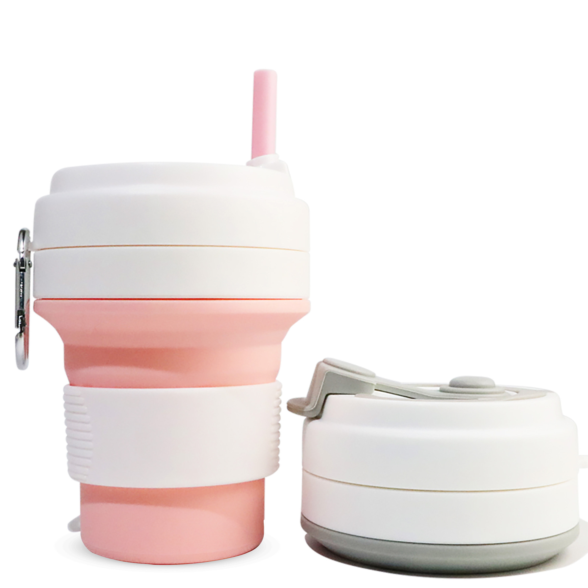 Cross-border hot sale silicone folding Cup outdoor portable retractable storage Sports Cup can be ordered ogo gift Cup