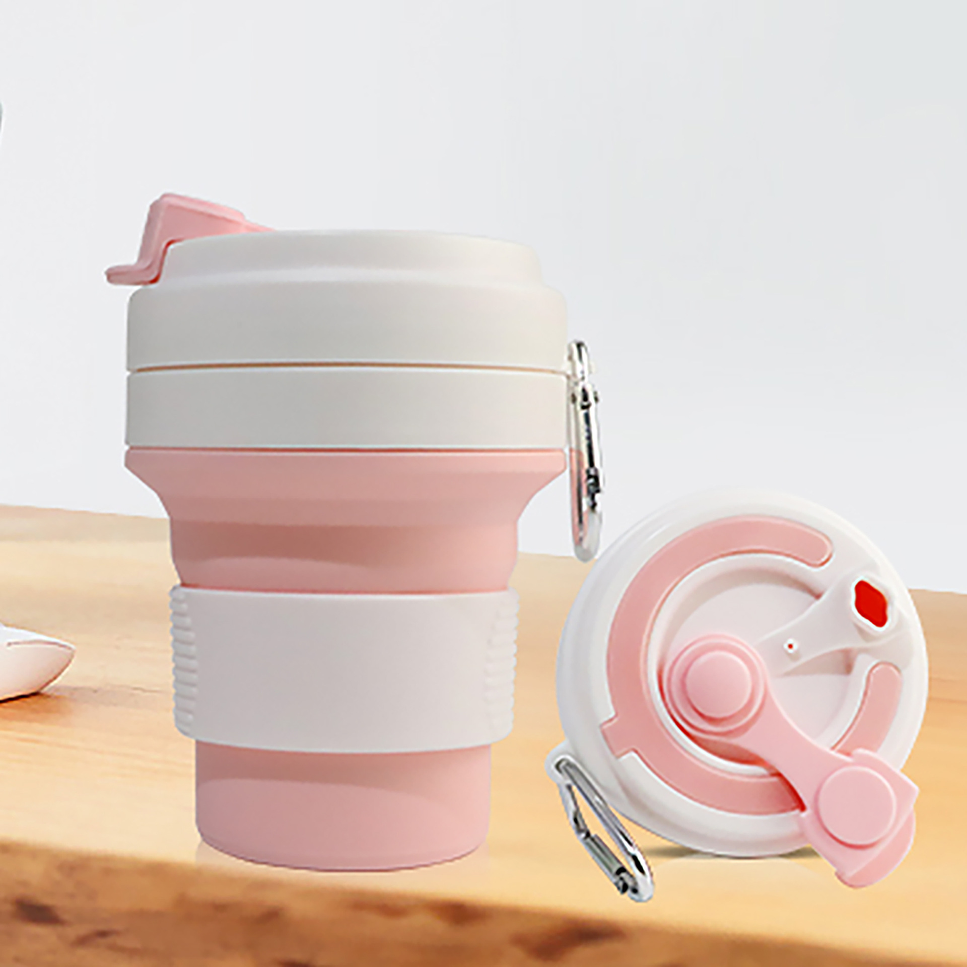 Cross-border hot sale silicone folding Cup outdoor portable retractable storage Sports Cup can be ordered ogo gift Cup
