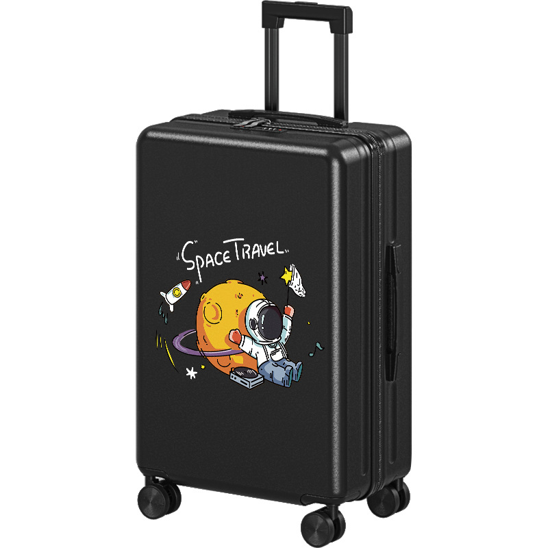 New Cartoon Luggage Case ins Internet Celebrity 24-inch Student Trolley Case Men's and Women's Robust and Durable Leather Case 20 Trendy