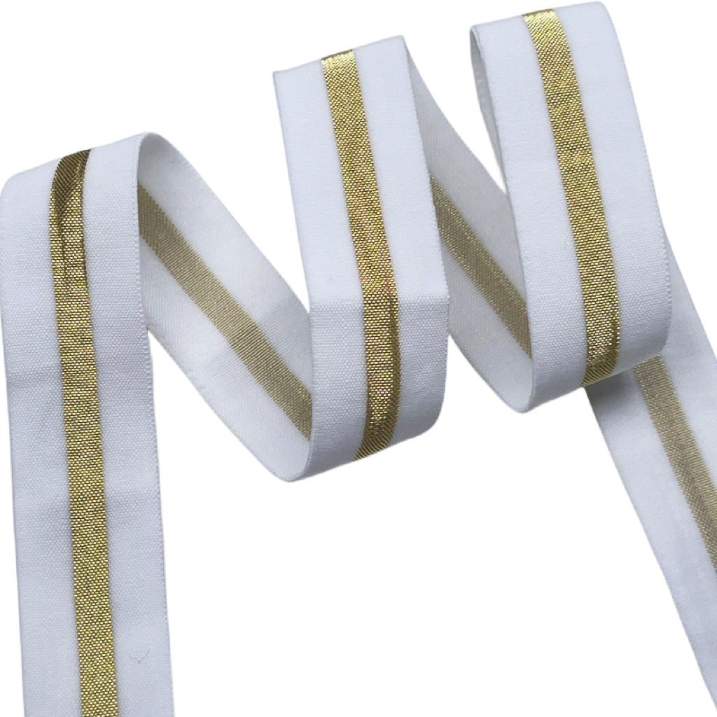 Gold and silver silk color elastic band fashion women's nylon elastic band pants skirt waist rubber rubber band