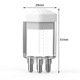 Hexagon 6-pin transparent