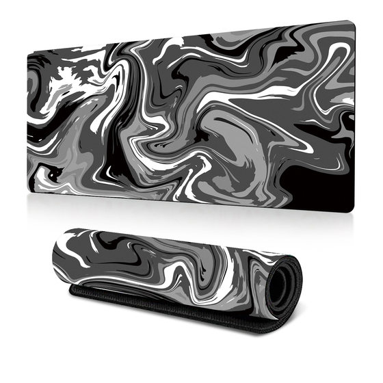 Amazon abstract corrugated mouse pad large thermal transfer office table mat abstract fluid Art Design Factory Direct