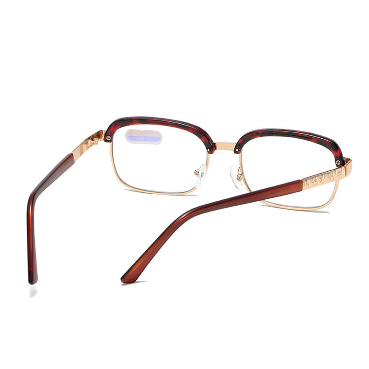 New glass vintage eyebrow reading glasses for the elderly reading glasses large frame fashion comfortable metal crystal reading glasses