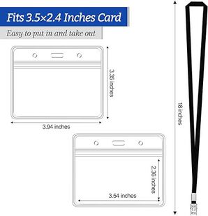 Amazon Card Holder Horizontal Waterproof Student Card Holder ID Card Holder Bank Card Holder Credit Card Holder ID Card Holder