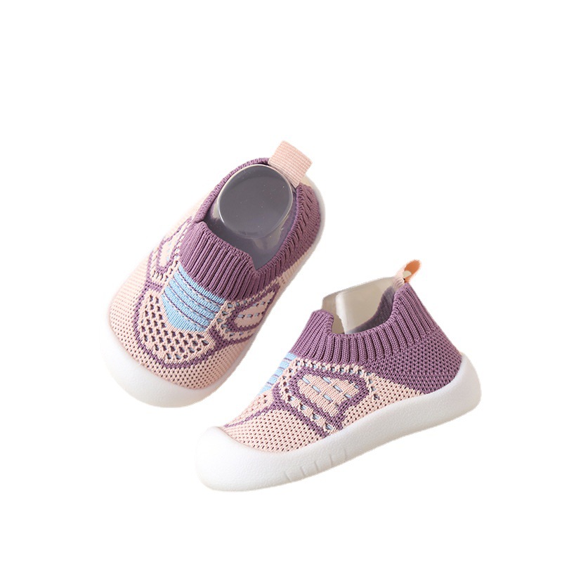 Baby Toddler Shoes Soft Sole Non-slip Baby Shoes Spring and Autumn Slip-on 01-3 Years Old Children Men and Women's Spring and Autumn Shoes and Socks Young Children