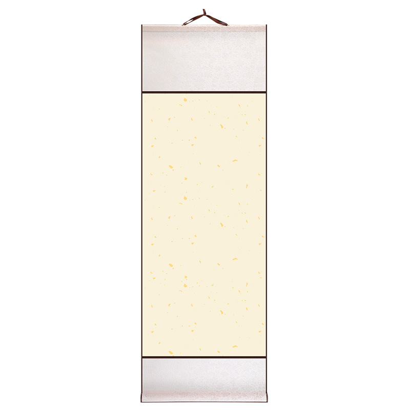 Xuan paper blank scroll vertical blank painting core hanging axis twill cloth fine mounting calligraphy exhibition traditional Chinese painting creation hanging axis