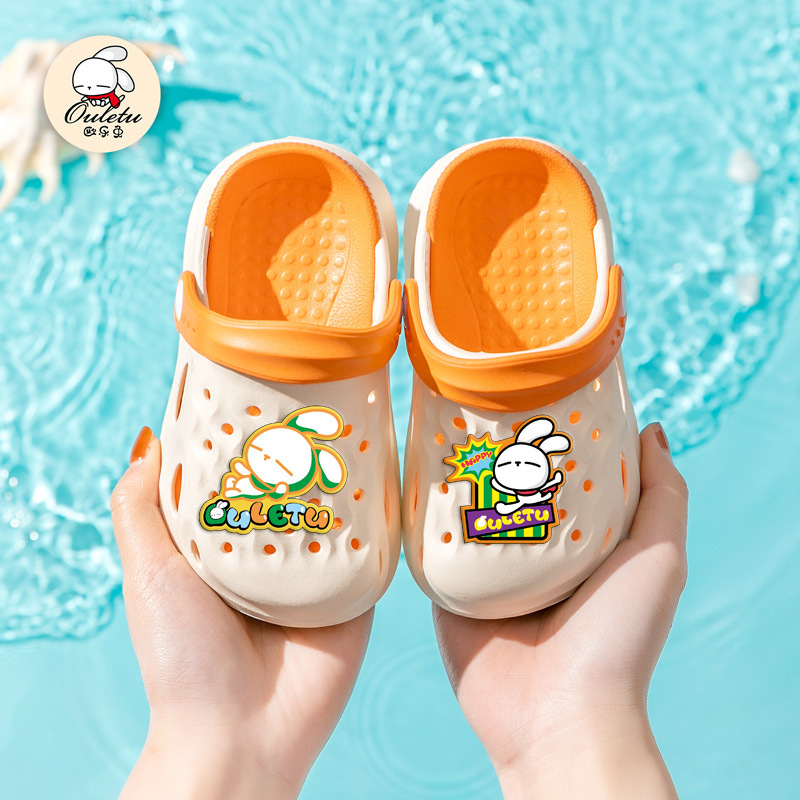 Factory wholesale summer new breathable children's hole shoes boys and girls Baby closed toe sandals garden shoes