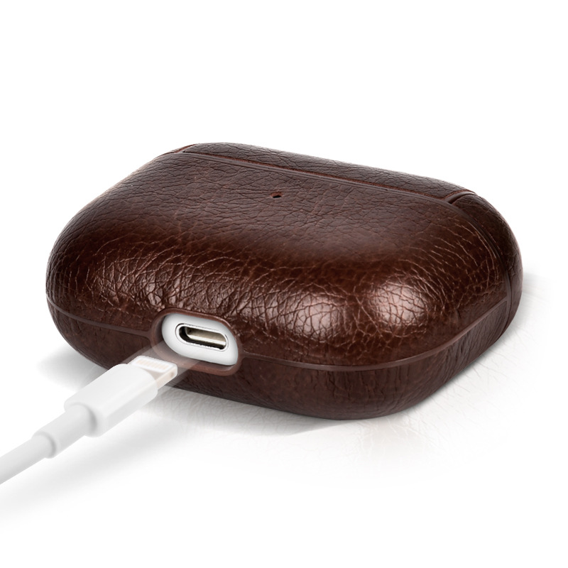 Четырехцветный пятно подходит для Apple беспроводной Bluetooth наушники чехол для защиты Airpods234Pro2 кожаный чехол