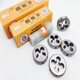 Two-turn thread tool round plate tooth combined with steel hand plate tooth