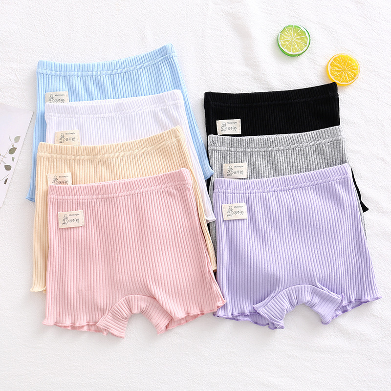 Girls' safety pants anti-light girls' extra leggings 95 cotton baby shorts underwear children's three-point pants