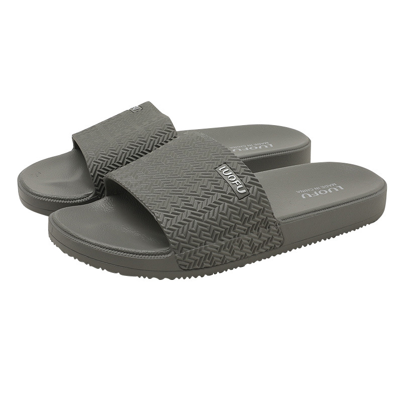 Luofu Thick-soled New Fashionable All-match Unisex Outer Wear Sandals and Slippers Casual Non-slip Home Sports Beach Shoes