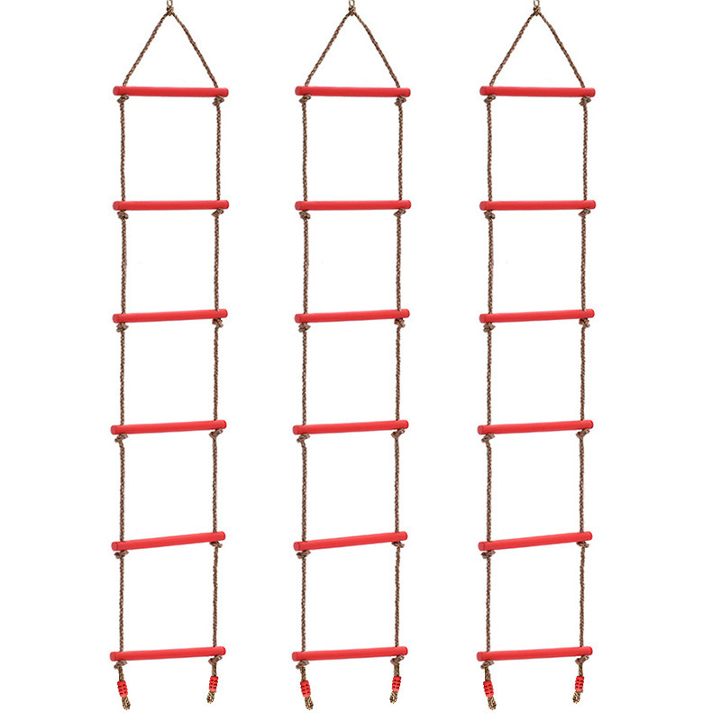 Red House Amazon children's climbing ladder children's outdoor swing single-Head Six-gear plastic climbing ladder upgrade pressure port