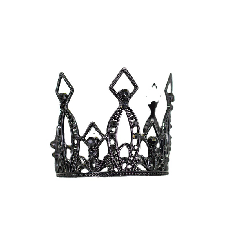 Baking Decoration Crown Baroque Children's Crown Internet Celebrity Birthday Cake Dessert Ornaments Vintage Bridal Headdress