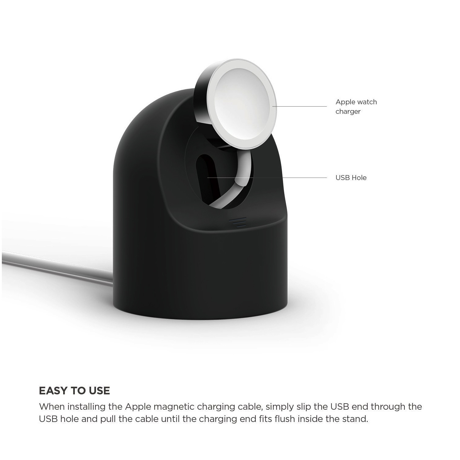 For apple watch Stand apple watch Charging Base iWatch6 Generation Silicone Desktop Charging Stand