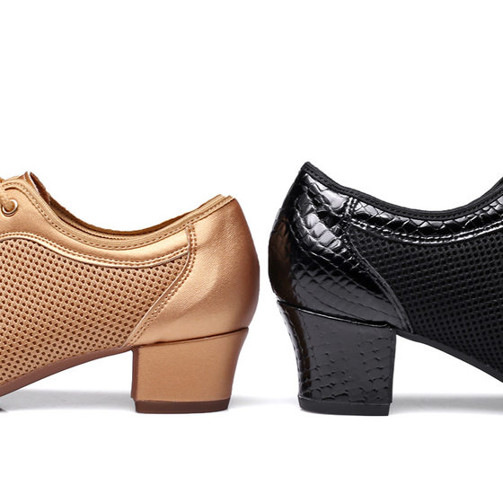 New Latin dance shoes women's dance shoes soft bottom dance shoes adult Middle heel teacher shoes square dance shoes summer shoes