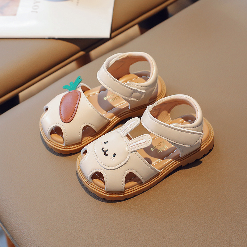 Children's sandals 2024 summer new girls' sandals carrot rabbit mandarin duck shoes women's treasure summer shoes cross-border