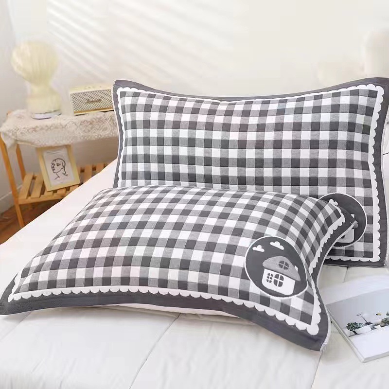 Gauze Cotton Pillow Towel Thickened Adult Household Dirt-resistant Pillow Headband Student Comfortable Breathable Pillow Towel Wholesale