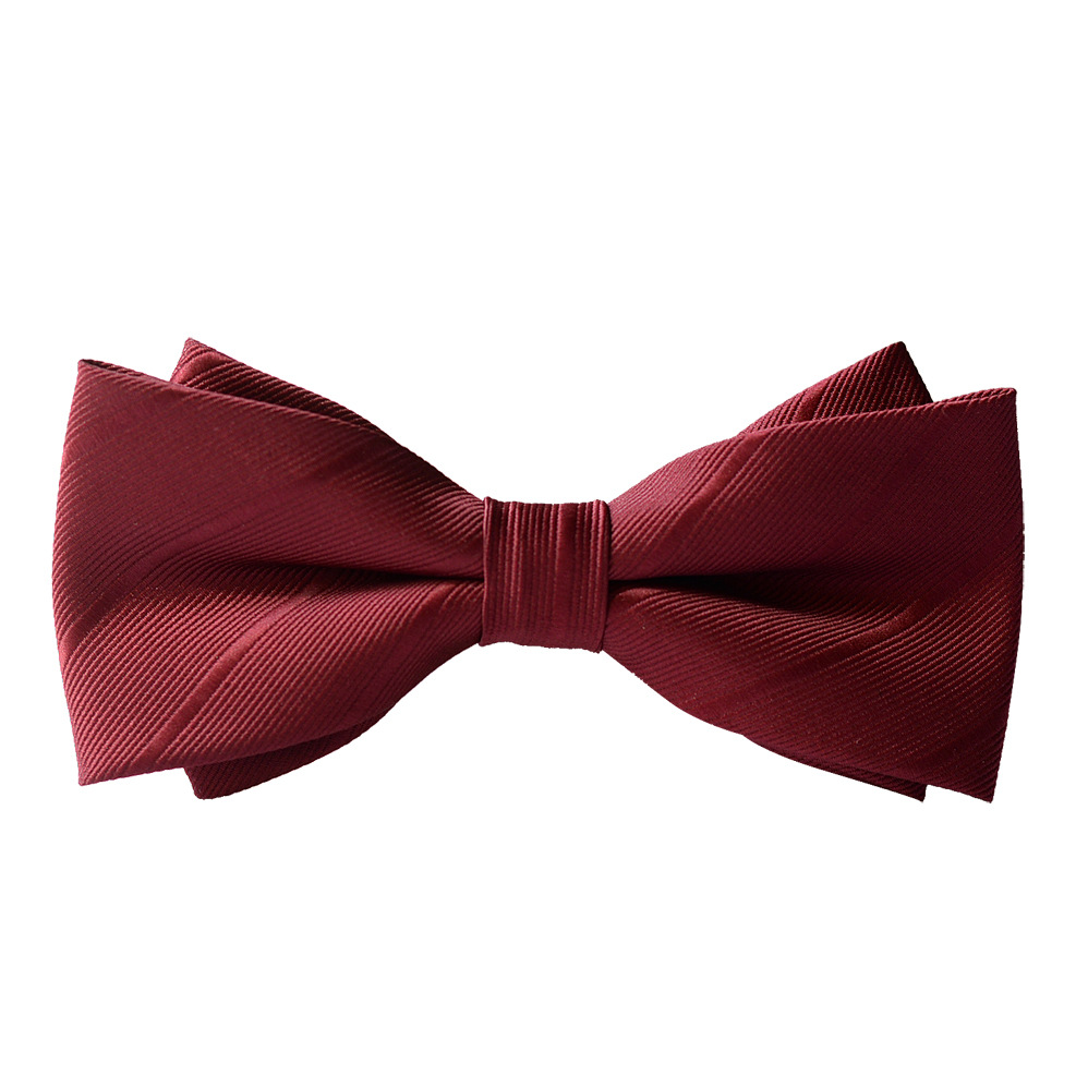Korean style bow tie men's black red groom best man wedding suit shirt bow dress accessories trendy