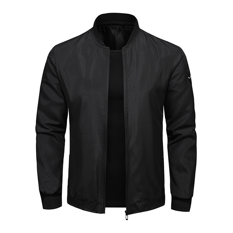 New cross-border foreign trade casual jacket men's Amazon factory direct spring and autumn casual solid color men's jacket men