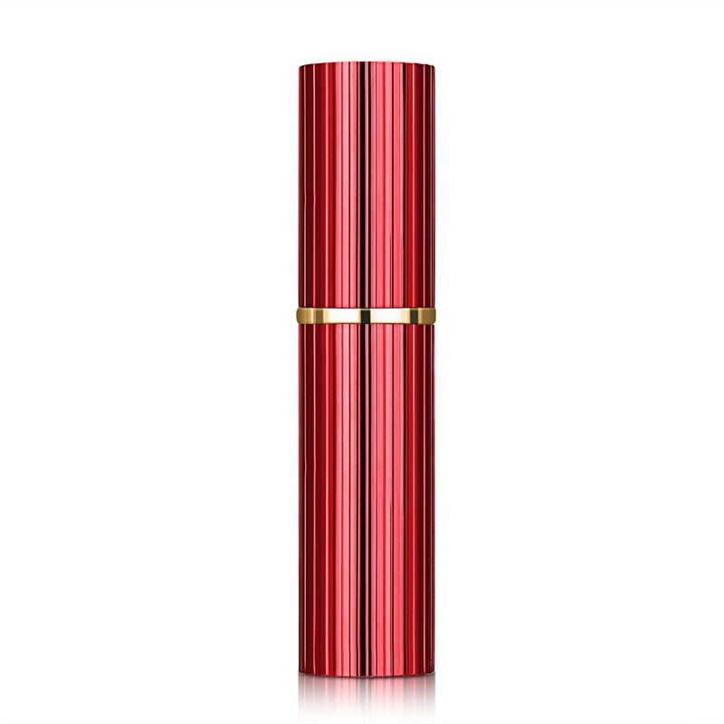 Wholesale Exquisite Striped Perfume Bottles Bottom Filling Portable Perfume Bottle Empty Bottle Delicate Spray Plastic Small Bottle