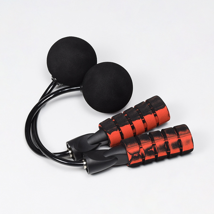 Zhaolun cordless pink rope skipping Amazon sports fitness solid sponge ball duckbill wireless big ball rope skipping