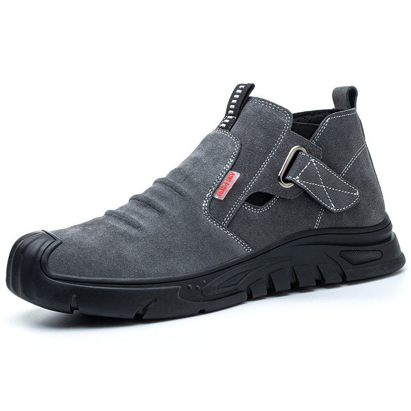 Cowhide anti-scald protective shoes men's steel toe cap anti-smashing anti-piercing welding shoes wear non-slip wear-resistant construction site work shoes wholesale