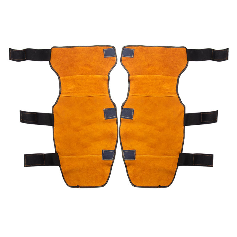 Small wholesale high-quality wear-resistant heat-insulating cowhide electric welding knee pads can prevent scalding, flame retardant, high temperature resistant and strong leather leg guards