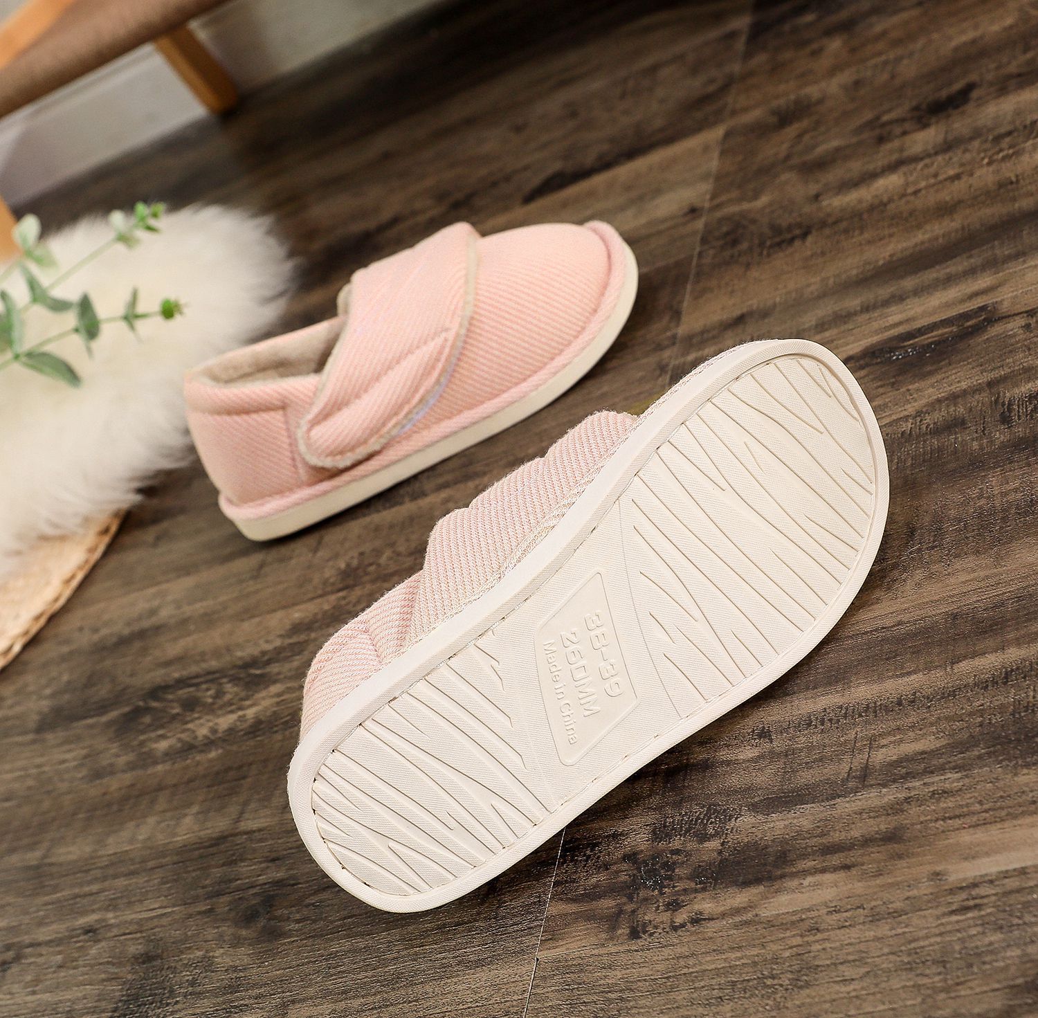 Extra Large Size Knitted Material Adjustable Size Velcro Memory Foam Spring Summer Autumn Winter Four Seasons Extra Large Size Moon Shoes Yama