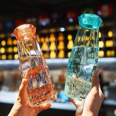 Explosions Internet Celebrity Water Cup ins Cup Colorful Crystal Cup Diamond Cup Gift Cup Creative Prismatic Glass Cup