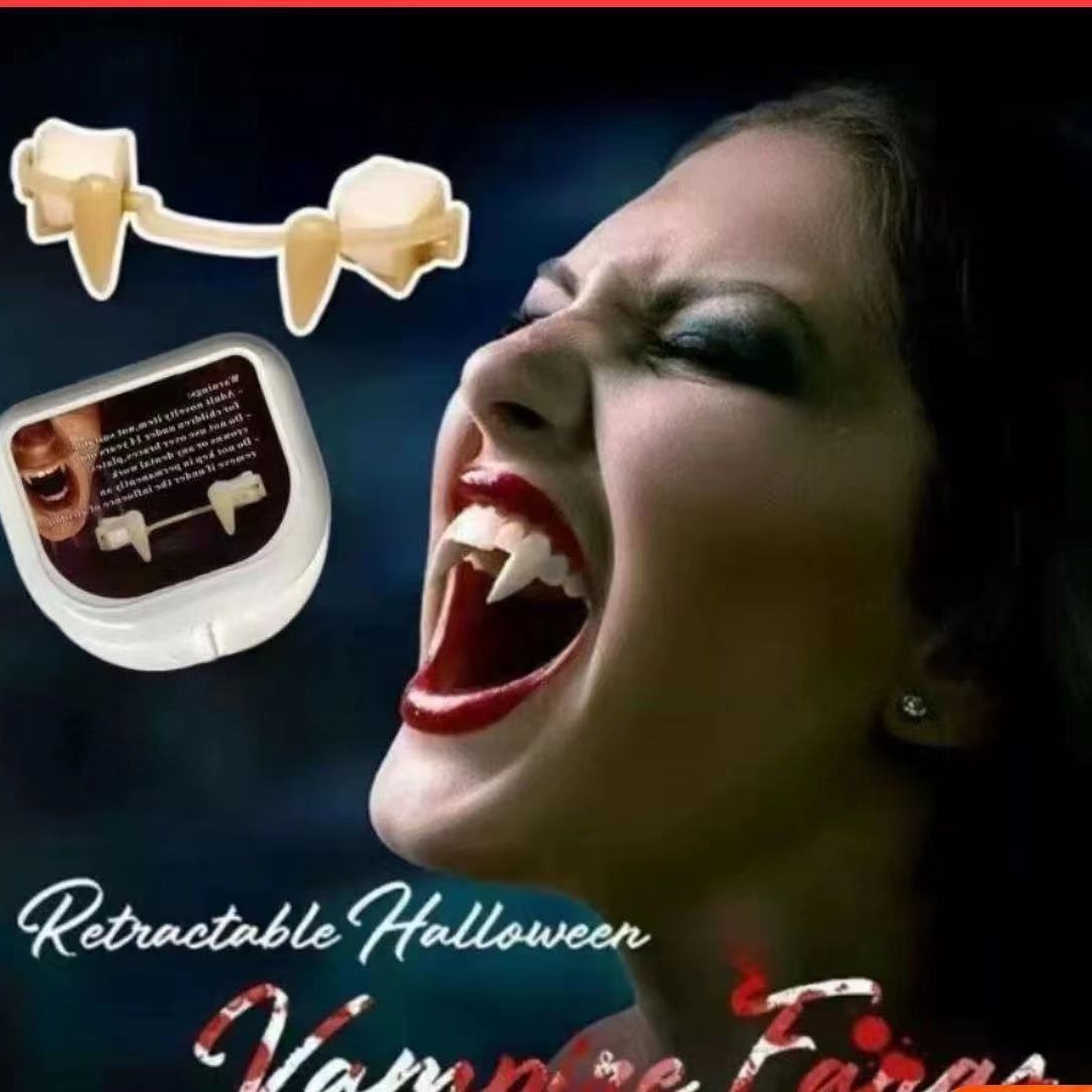 Halloween vampire zombie teeth cosplay masquerade props bloody dentures party