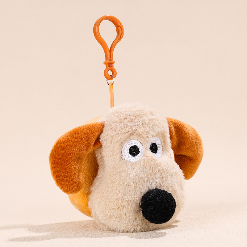 Fun plush three-dimensional cartoon cute coin purse couple doll soft cute creative mini storage bag plastic buckle