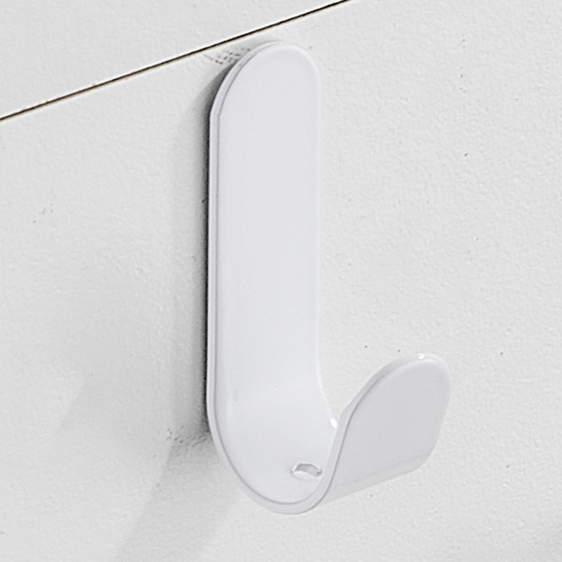 Punch-free Hook Door Rear Wall-mounted Space Aluminum Clothes Hook Bathroom Kitchen Metal Single Hook Strong Adhesive Hook