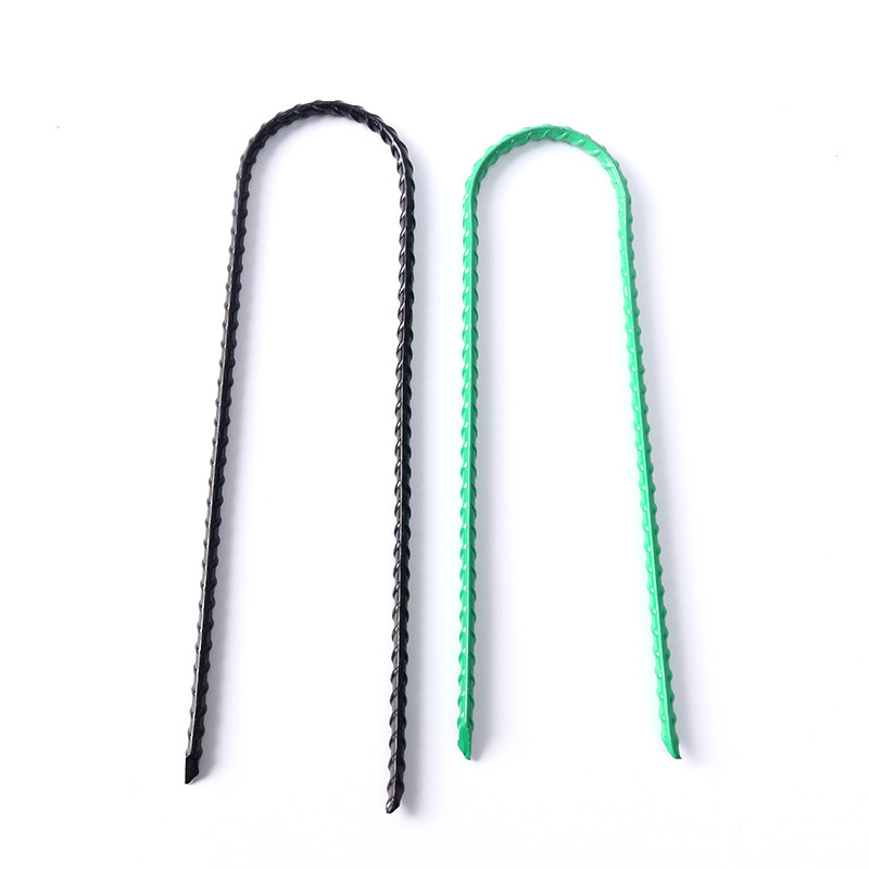 U-shaped nail gardening grid fixing nail anti-grass cloth ground nail lawn nail tent nail plastic film nail galvanized steel wire U-shaped nail